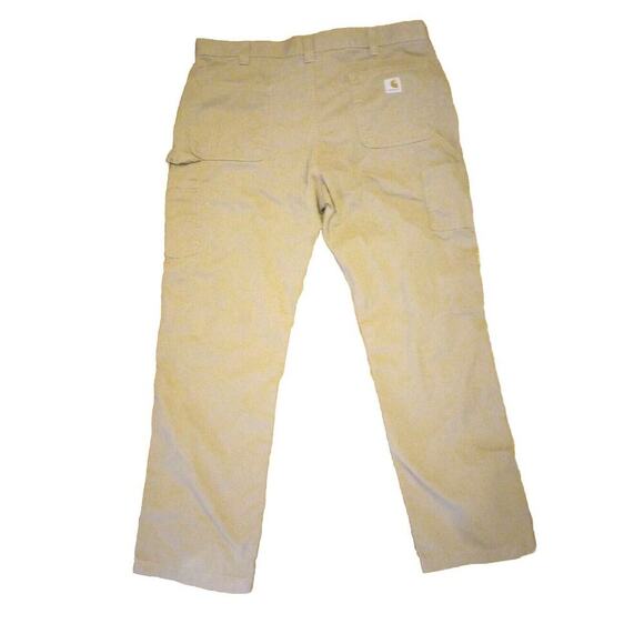 Carhartt Men’s Utility pants Sz 39x32 Tan Work Jeans Carpenter Pant - Picture 1 of 6